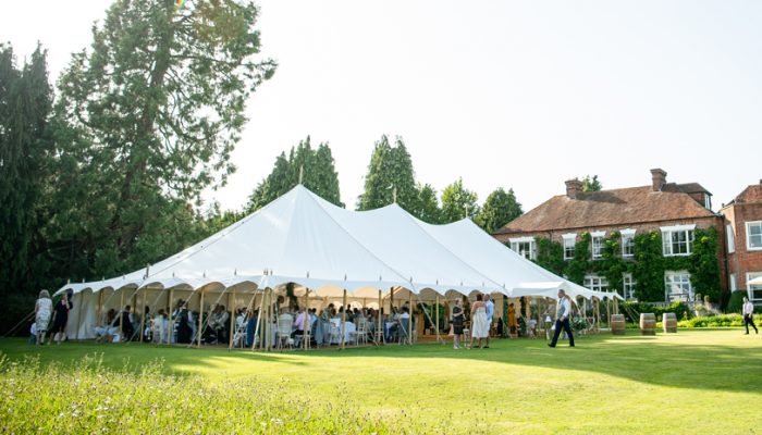 traditional pole marquee for weddings