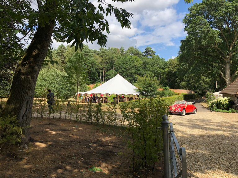 Example of a marquee ideal for summer events