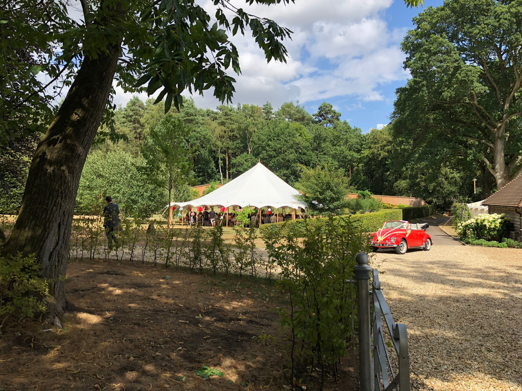 Example of a marquee ideal for summer events