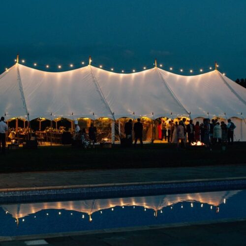 traditional marquees surrey, traditional pole marquee hire surrey