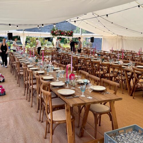One of our marquee interiors