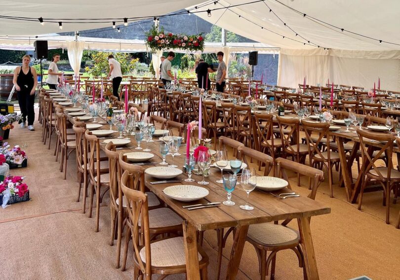 One of our marquee interiors
