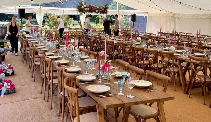 One of our marquee interiors