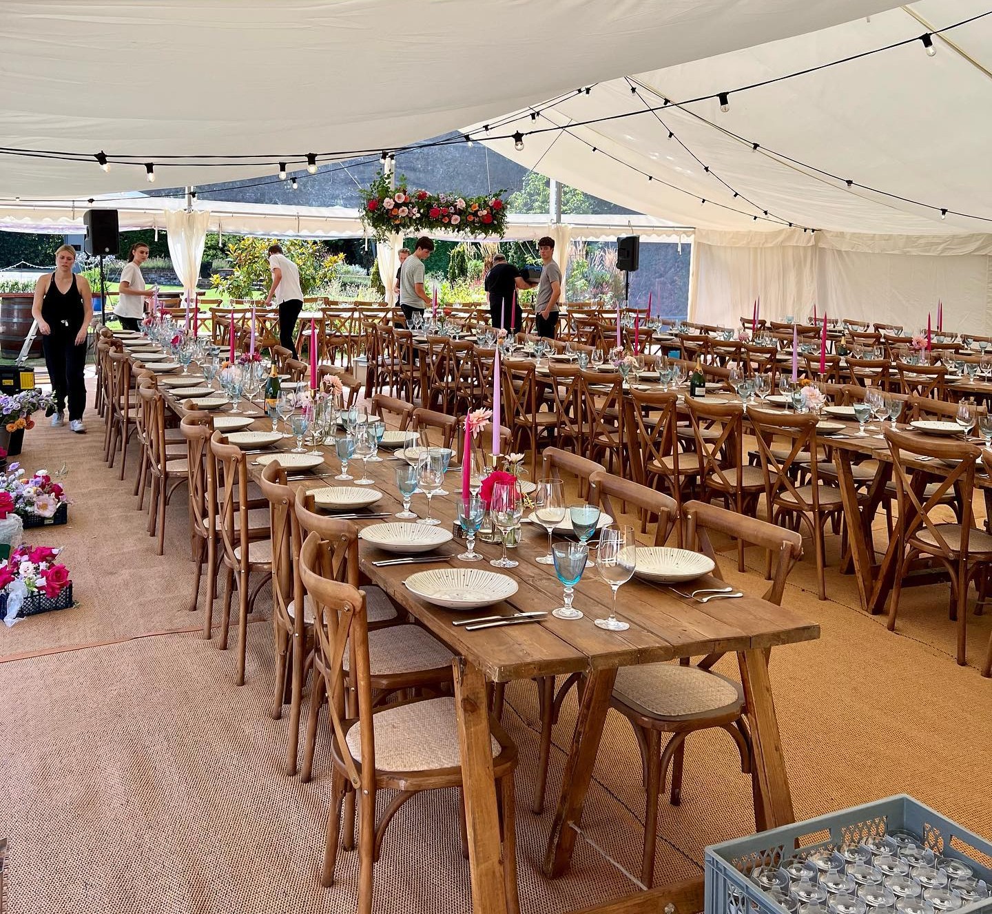 One of our marquee interiors