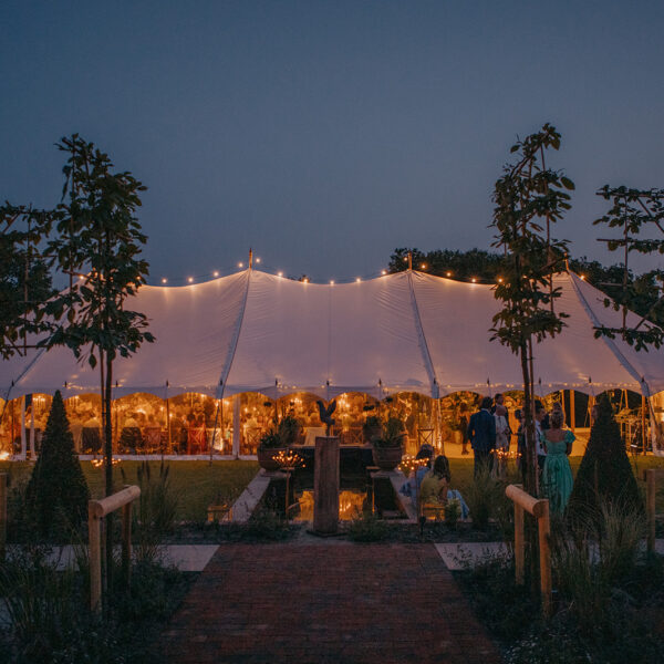 L A R A & E D party tent to hire